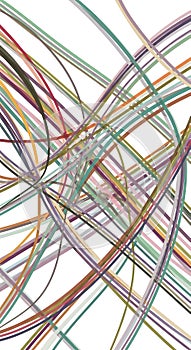 Dynamic Abstract Multicolored Lines Pattern