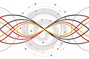 Dynamic Abstract Network Lines and Dots Pattern
