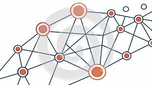 Dynamic Abstract Network Vector Pattern, Digital Web Connectivity Art Generative AI