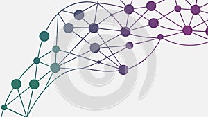 Dynamic abstract network waves, intricate interconnected pattern, vector design Generative AI