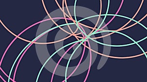 Dynamic Abstract Overlapping Lines, Interconnectedness, Modern, vector design Generative AI