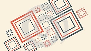 Dynamic Abstract Overlapping Squares and Rectangles Pattern, vector design Generative AI