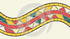 Dynamic Abstract Patterned Wave Background Element, vector design Generative AI