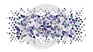 Dynamic abstract polygonal pattern, vibrant and modern background texture, vector design Generative AI