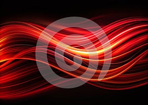 Dynamic Abstract Red and Black Wavy Lines Long Exposure Background A Stunning Visual for Creative Projects
