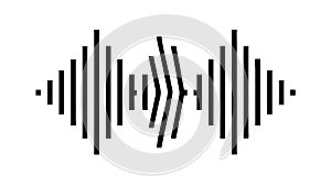 Dynamic Abstract Sound Wave Visualizer Music, vector design Generative AI