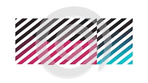 Dynamic Abstract Striped Pattern with Gradient, vector design Generative AI