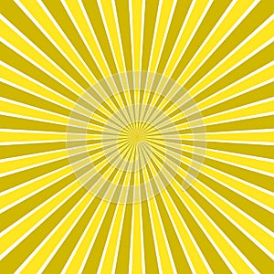Dynamic abstract sun rays background - comic vector design from radial stripe pattern