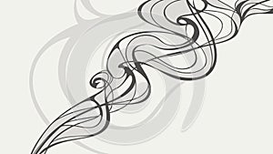 Dynamic Abstract Swirling Lines, Artistic Flowing Pattern, vector design Generative AI
