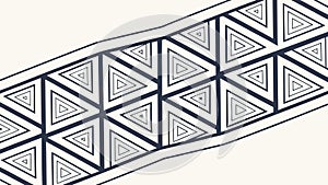 Dynamic Abstract Triangle Pattern for Modern Design Outline, vector design Generative AI