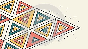 Dynamic Abstract Triangular Geometric Pattern, vector design Generative AI