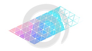 Dynamic abstract triangular geometric pattern, vibrant background, vector design Generative AI