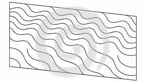 Dynamic Wavy Lines Abstract Pattern Vector Background, vector design Generative AI