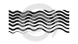 Abstract Wavy Zigzag Lines Pattern, vector design Generative AI