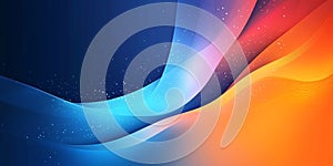 Dynamic Abstract Visualization of Vibrant Gradient Flow with Glowing Waveforms in Bright Colors