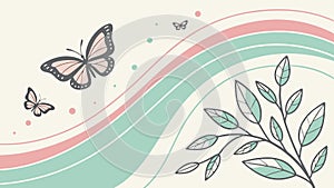 Dynamic Abstract Wave Pattern Vector Background, vector design Generative AI
