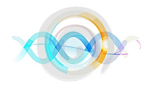 Dynamic Abstract Waveform: Colorful Energy Flow Design, vector design Generative AI