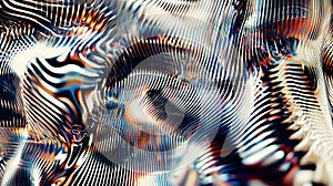 Dynamic abstract waves of colorful light patterns