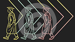 Dynamic Arrow Chevron Pattern Vector, Directional Graphic Element, vector design Generative AI