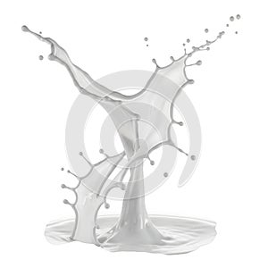 Milk splashing dynamically