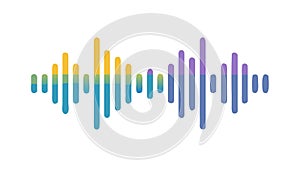 Dynamic Audio Waves: Voice & Music Visualizer, vector design Generative AI