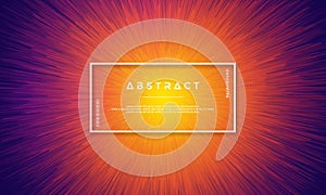 Dynamic background design with dynamic objects centered in the middle. Background with a mixture of yellow, red, and purple