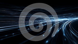 Dynamic background with flowing blue light streaks and subtle motion for technology and science visuals