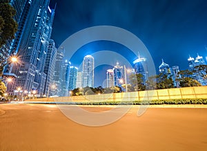 Dynamic background of modern city at night