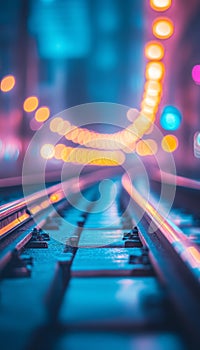 Dynamic background of transportation and logistics with brightly colored pathways and roads