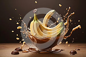 Dynamic Banana Flight through Chocolaty Waters