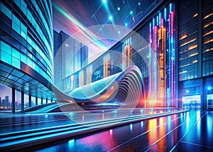 Dynamic Binary Code Architecture Digital Background A Futuristic Abstract Design for Technology Innovation and Modern