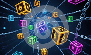 Dynamic Bitcoin Network Visualization AI Generative