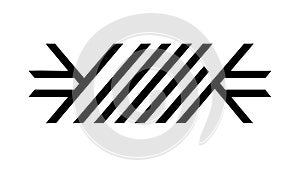 Dynamic Black Diagonal Line Pattern, Abstract Geometric Design, vector design Generative AI