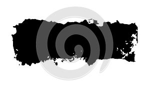 Dynamic Black Paint Brush Stroke Vector, vector design Generative AI