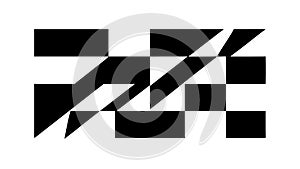 Dynamic Black and White Checkered Pattern, Classic Graphic Element, vector design Generative AI