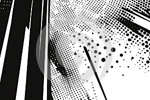 Abstract Black and White AI Art