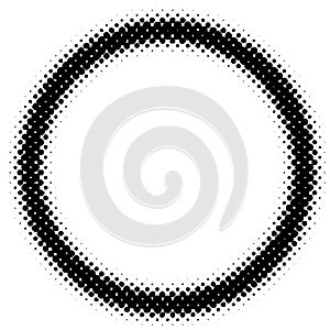 Abstract Circular Halftone Pattern