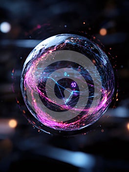 Dynamic Bloch sphere representing a quantum state