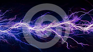 Dynamic Blue and Purple Background With Lightning
