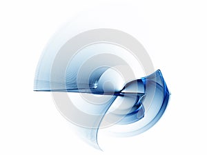 Dynamic blue rotational motion