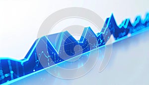 Dynamic Blue Technology Graph Visualization