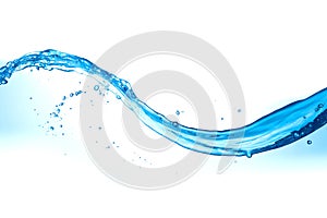 Dynamic Blue Water Splash in Motion