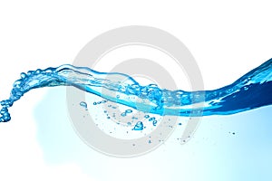 Dynamic Blue Water Splash in Motion