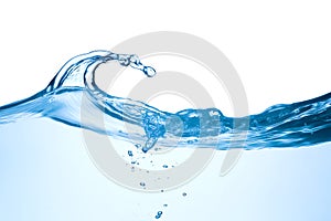 Dynamic Blue Water Splash in Motion