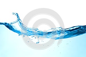 Dynamic Blue Water Splash in Motion