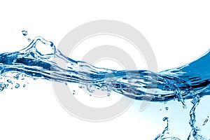 Dynamic Blue Water Splash in Motion