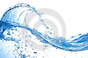 Dynamic Blue Water Splash in Motion