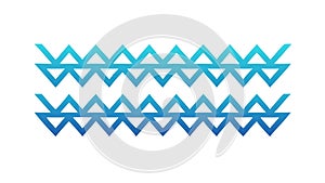 Dynamic Blue Wave Pattern, Abstract Water Design Element, vector design Generative AI