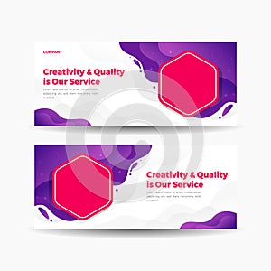 Dynamic brochure template colorful gradient background