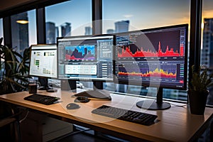 Dynamic Business Analytics: Vibrant Data Visualization on Digital Screens